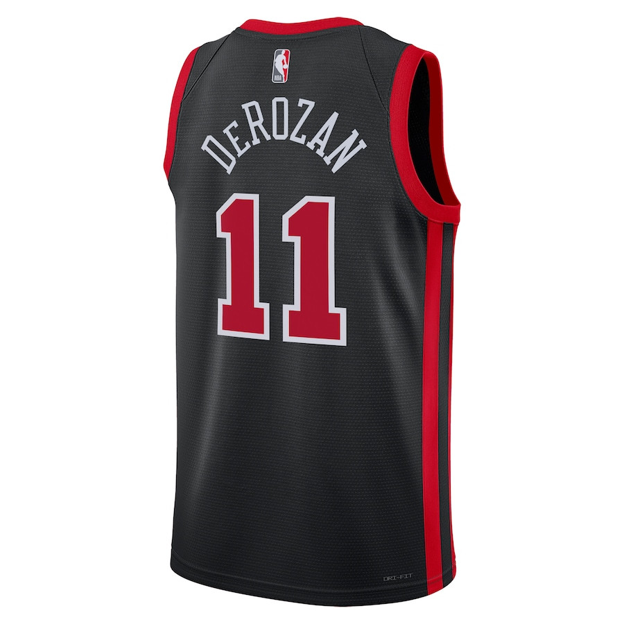 DeMar DeRozan 11 Chicago Bulls 2023/24 City Edition Swingman Black NBA Jersey Men's