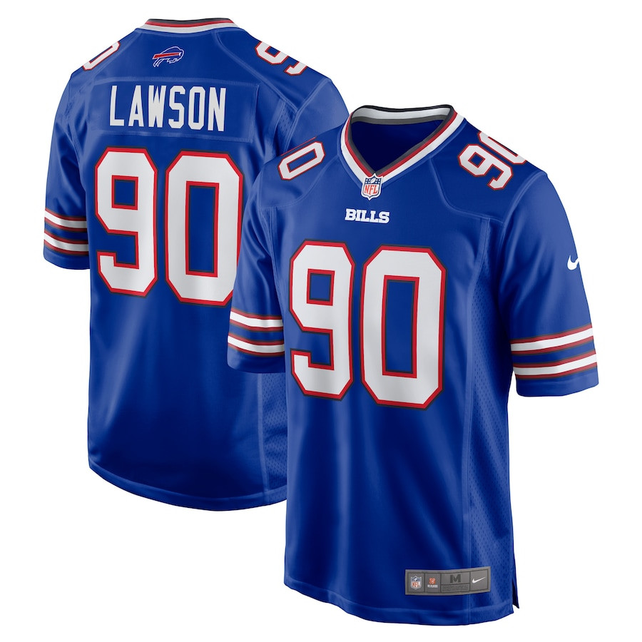 Shaq Lawson 90 Buffalo Bills Game Royal NFL Jersey Men's