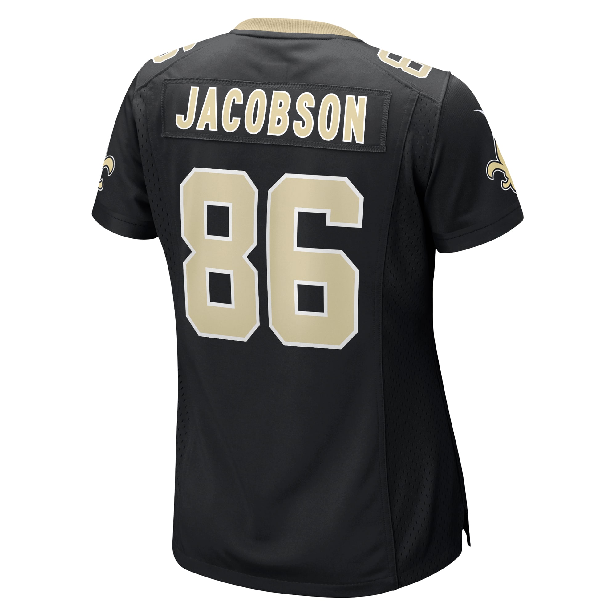 New Orleans Saints Michael Jacobson Black Game NFL Jersey Women's