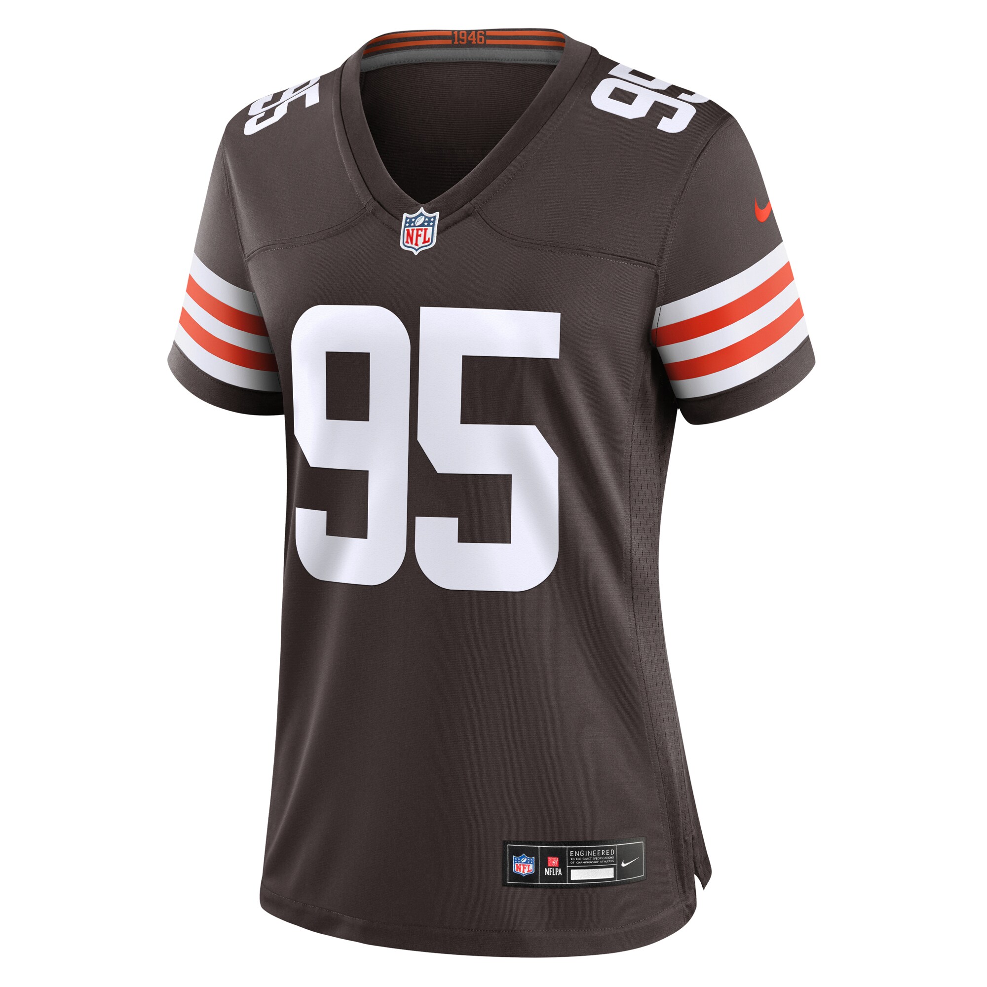 Cleveland Browns Myles Garrett Brown Game NFL Jersey Women's