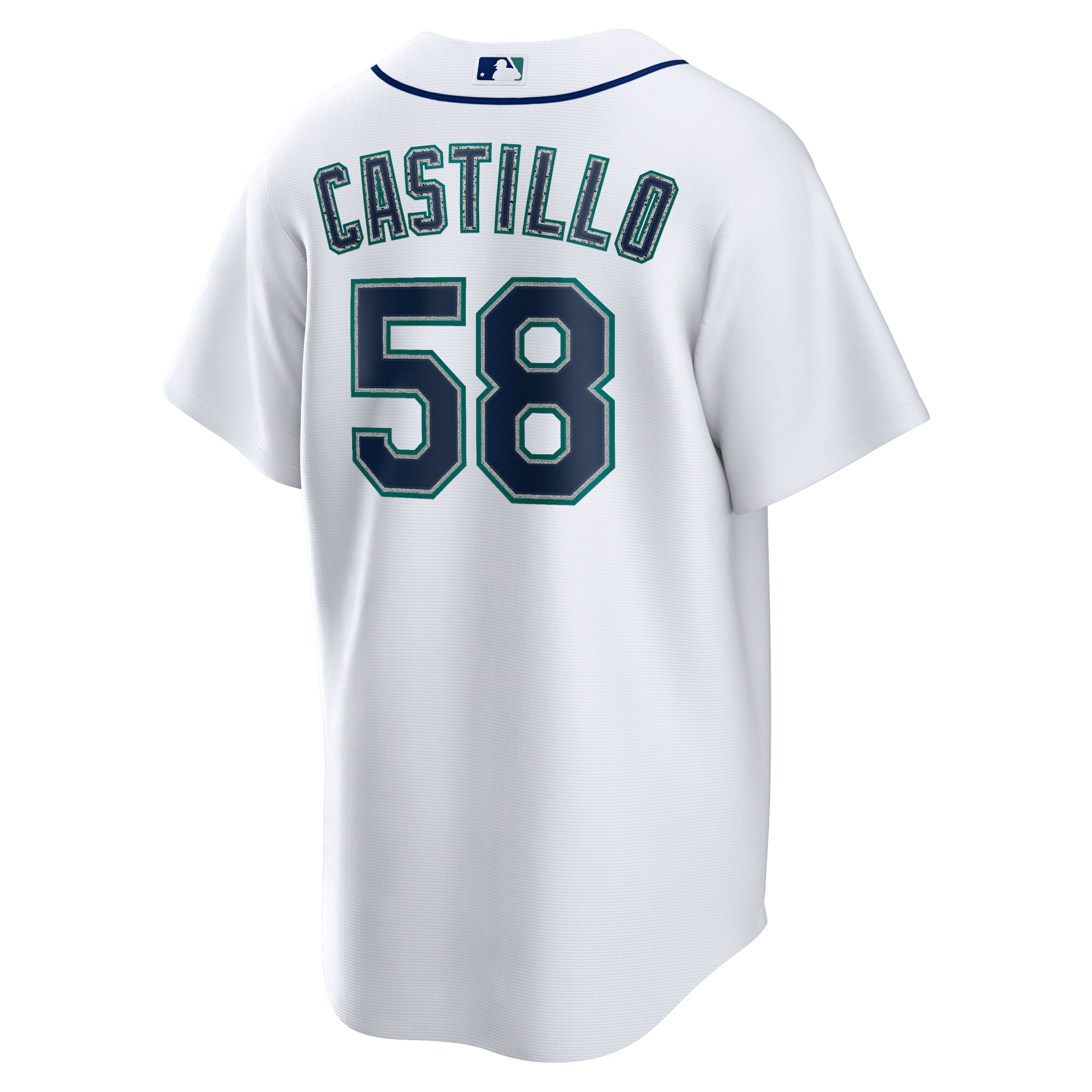 Seattle Mariners Luis Castillo White Home MLB Jersey Men's