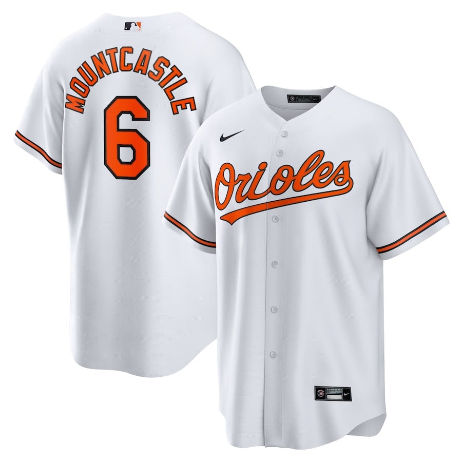 Ryan Mountcastle 6 Baltimore Orioles White MLB Jersey Men's