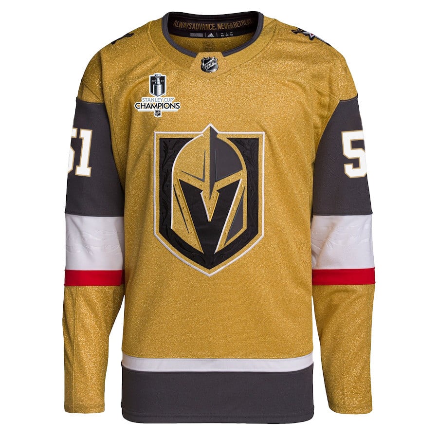 Byron Froese 51 Vegas Golden Knights Stanley Cup 2023 Champions Patch Home Breakaway Gold NHL Jersey Men's
