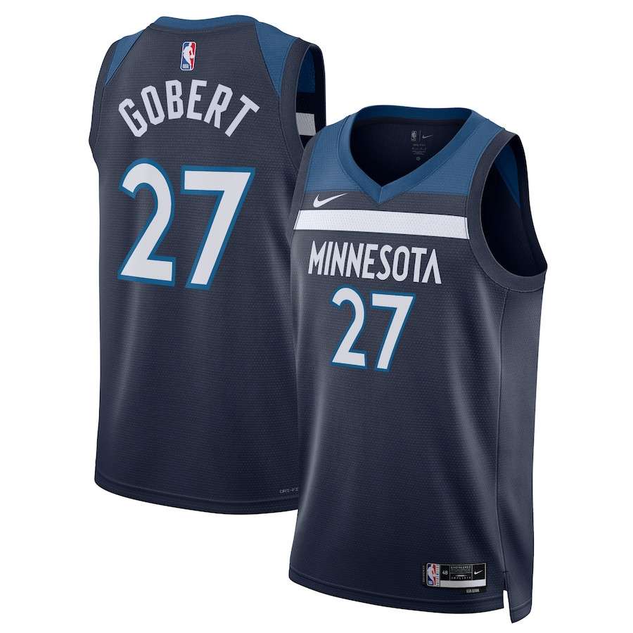 Rudy Gobert 27 Minnesota Timberwolves Unisex Swingman Icon Edition Navy NBA Jersey Unisex