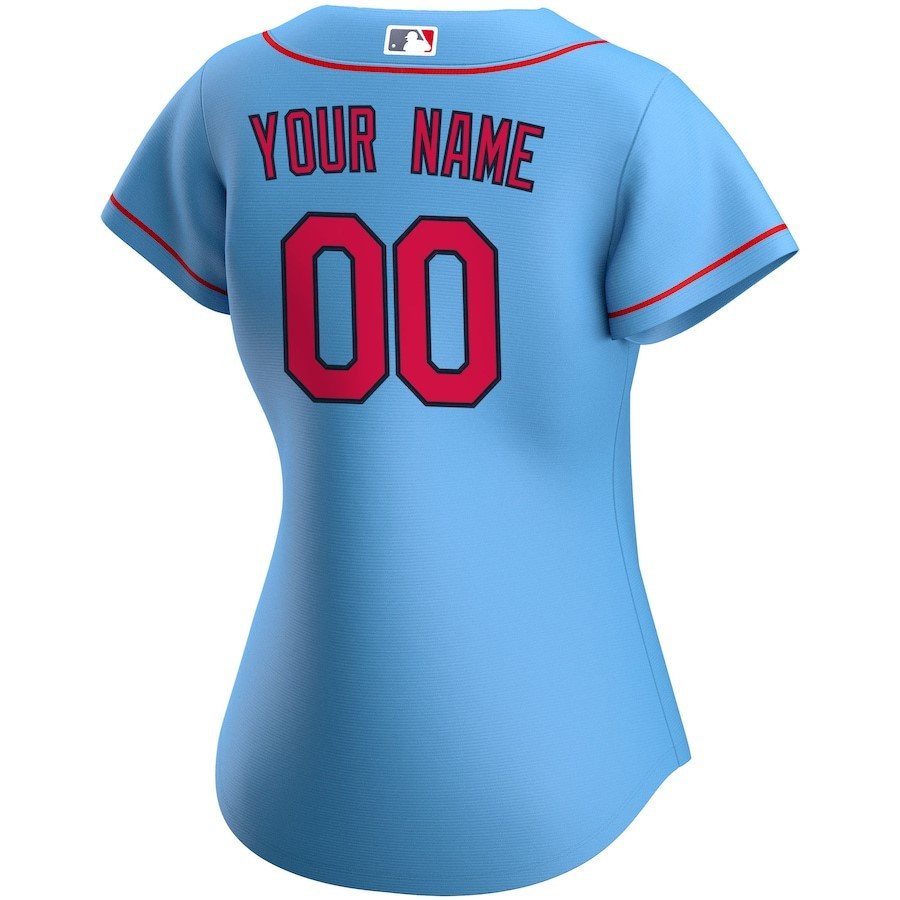 St. Louis Cardinals Alternate Custom Blue MLB Jersey Women's
