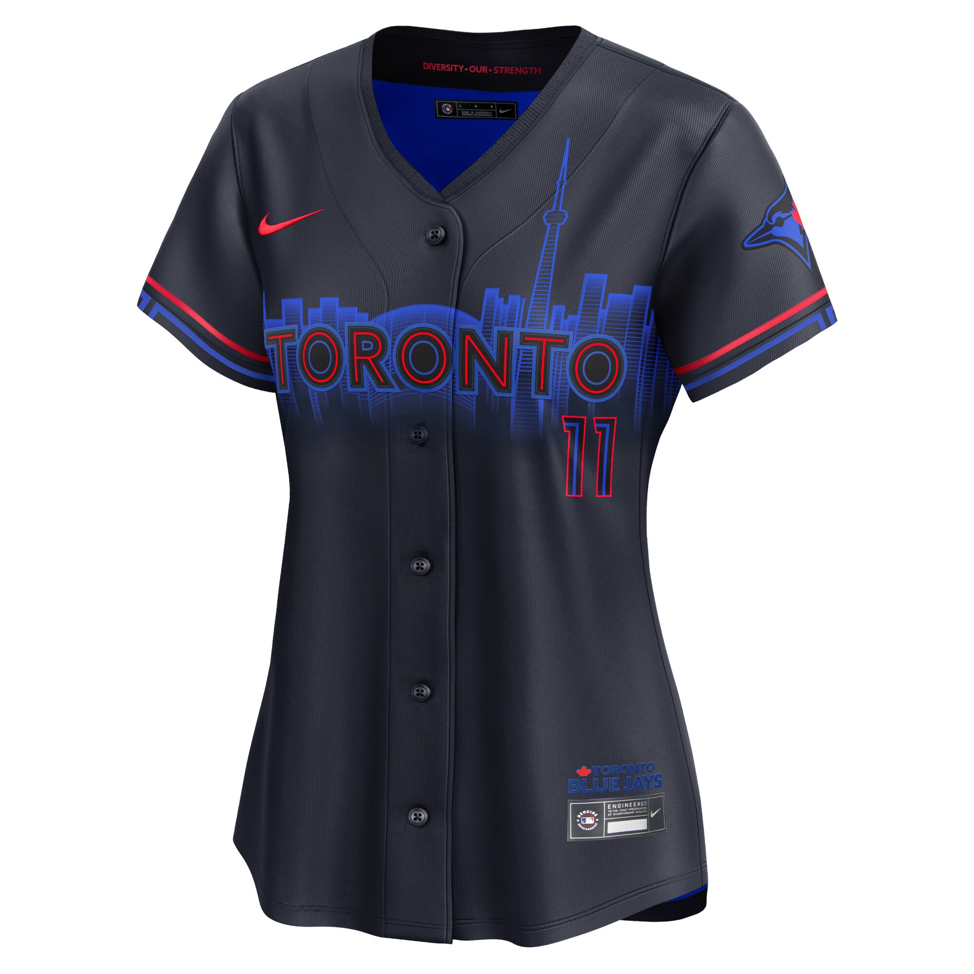 Toronto Blue Jays Bo Bichette Navy 2024 City Connect Limited Player MLB Jersey Women's