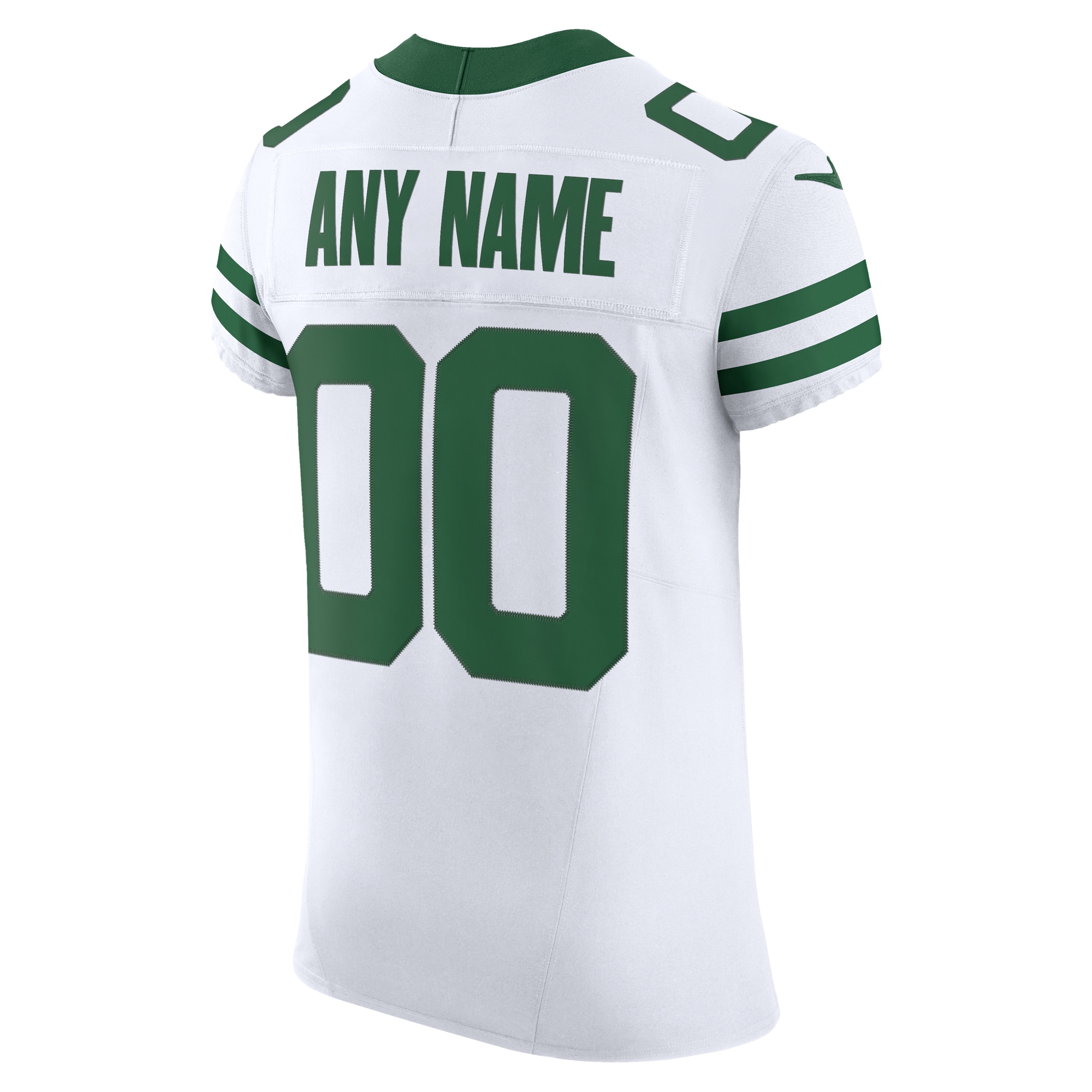 New York Jets White Vapor F.U.S.E. Elite Custom NFL Jersey Men's