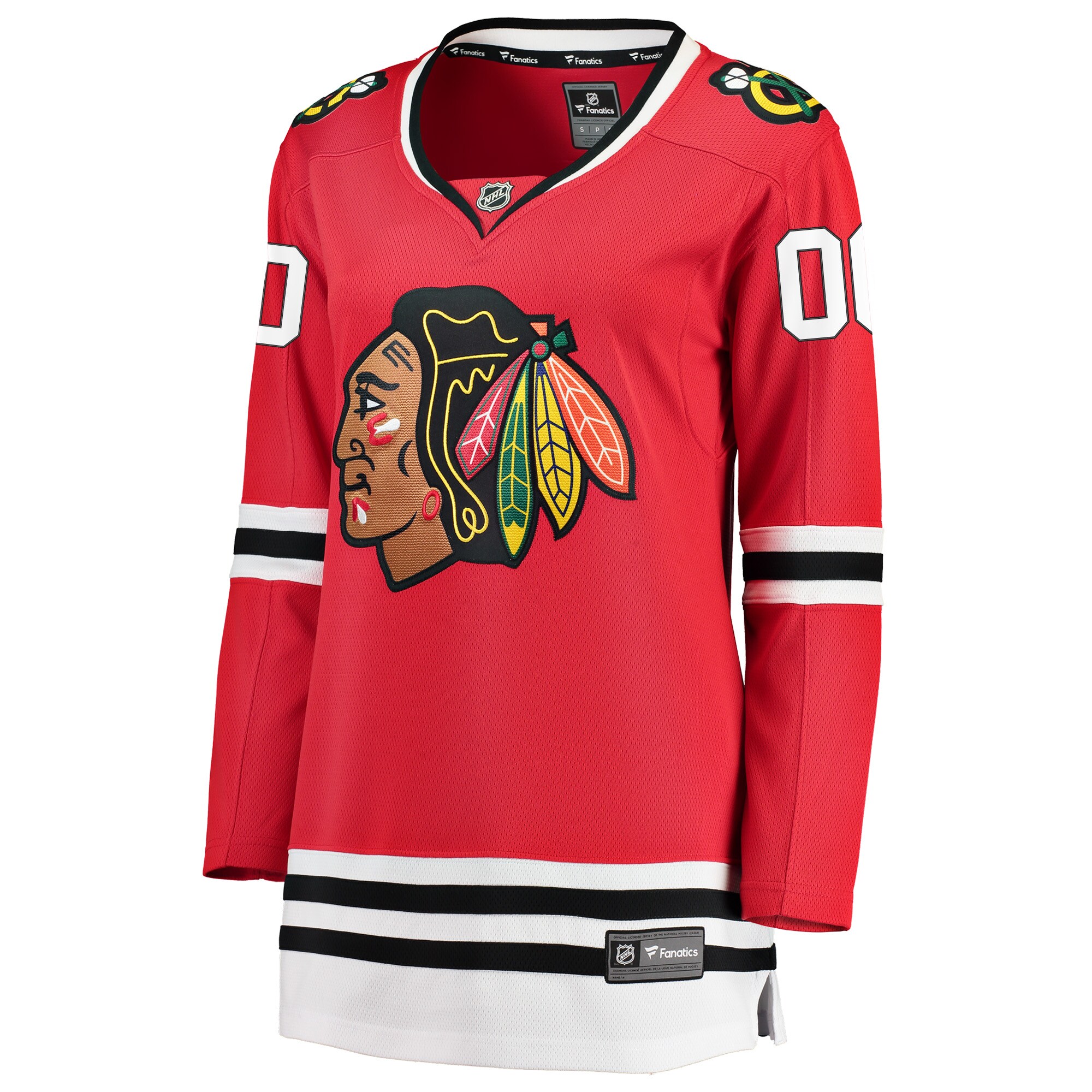 Chicago Blackhawks Red Home Breakaway Custom NHL Jersey Women's