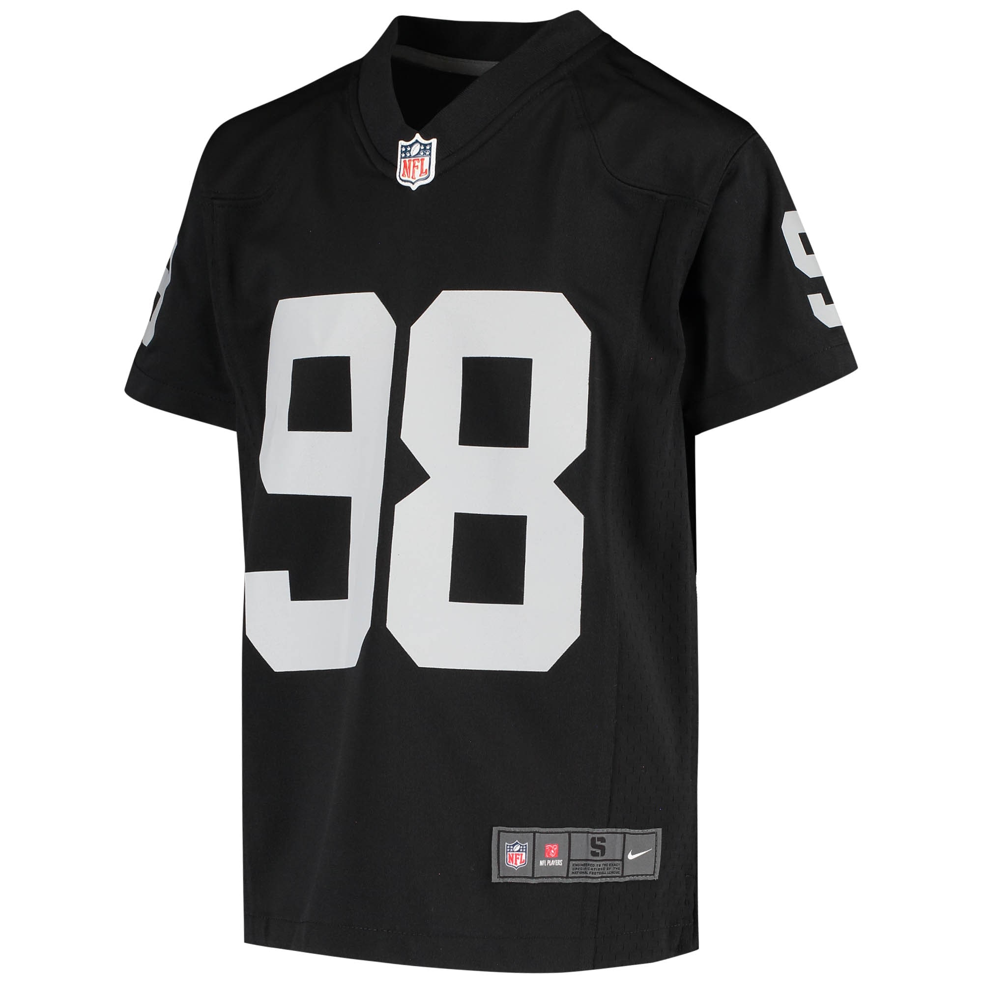 Las Vegas Raiders Maxx Crosby Black Game NFL Jersey Youth