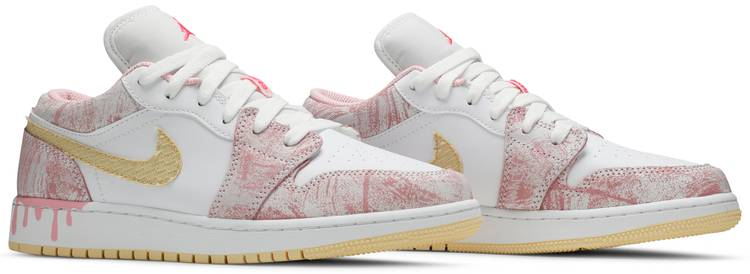Air Jordan 1 Low GS Strawberry Ice Cream CW7104-601