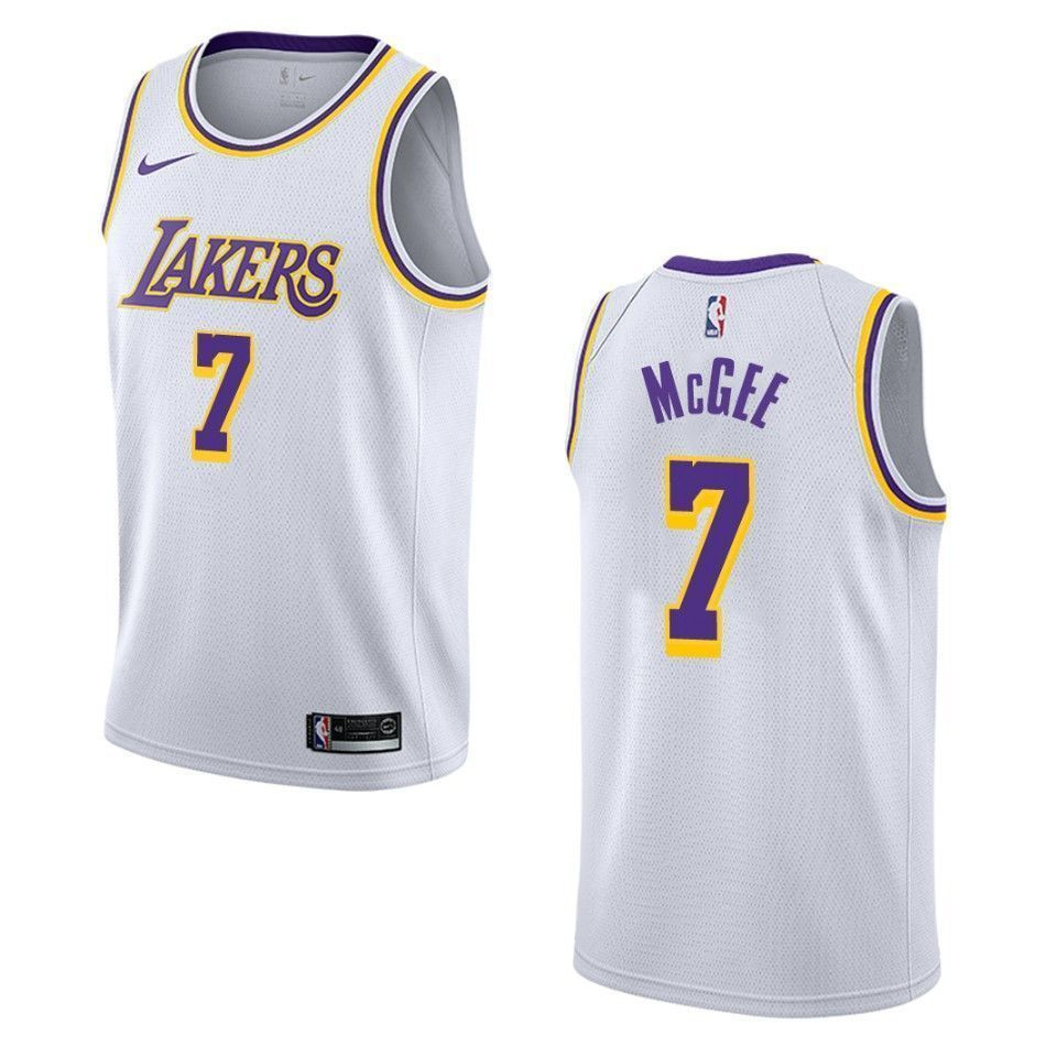 Los Angeles Lakers 7 Javale Mcgee Association Swingman White NBA Jersey Men's
