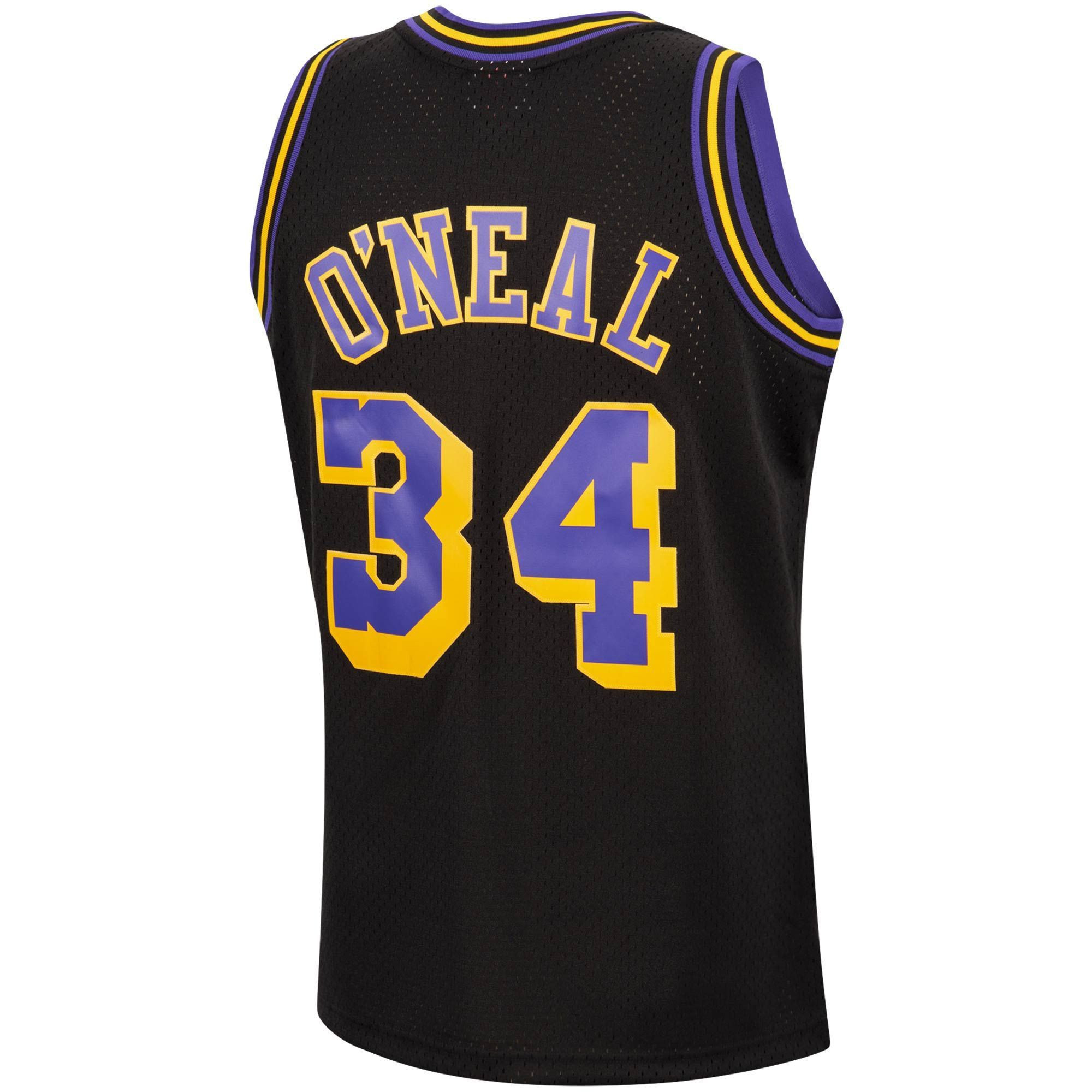 Shaquille O'neal Los Angeles Lakers Mitchell Ness 1996-97 Hardwood Classics Reload Swingman Black NBA Jersey Men's