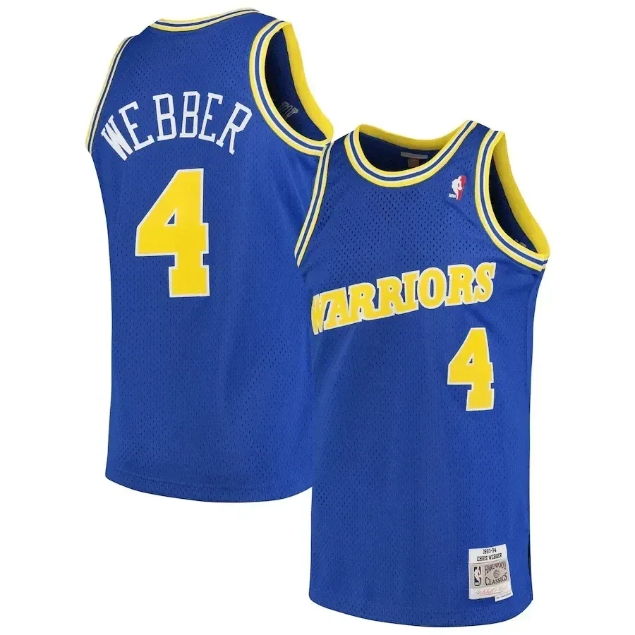 Chris Webber Golden State Warriors Mitchell Ness 1993-94 Hardwood Classics Swingman Royal NBA Jersey Men's
