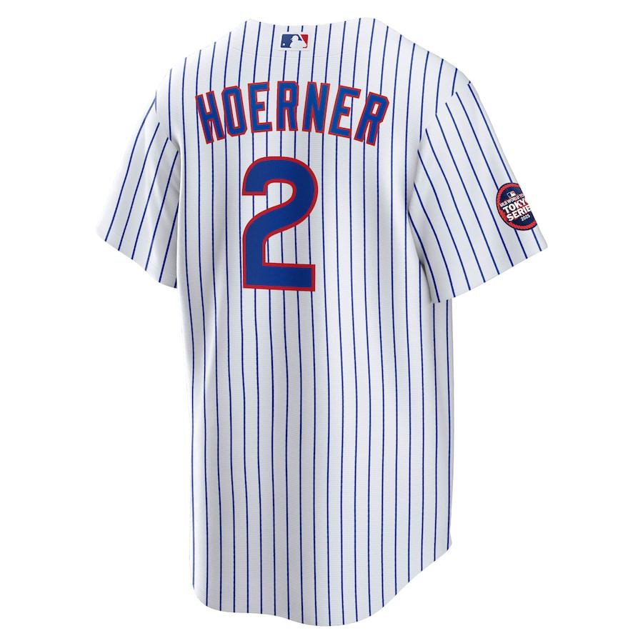 Nico Hoerner 2 Chicago Cubs 2025 World Tour: Tokyo Series Home Player White MLB Jersey Men's