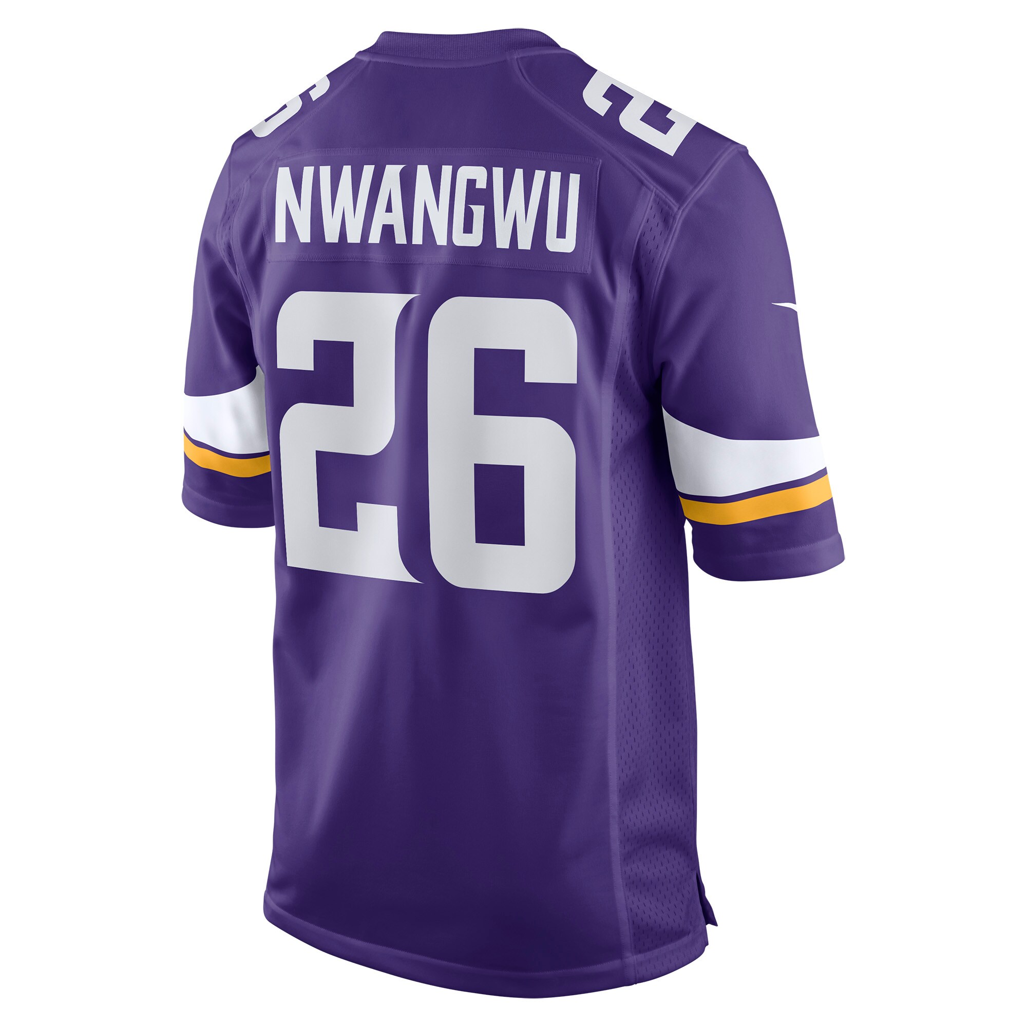 Minnesota Vikings Kene Nwangwu Purple Game NFL Jersey Men's