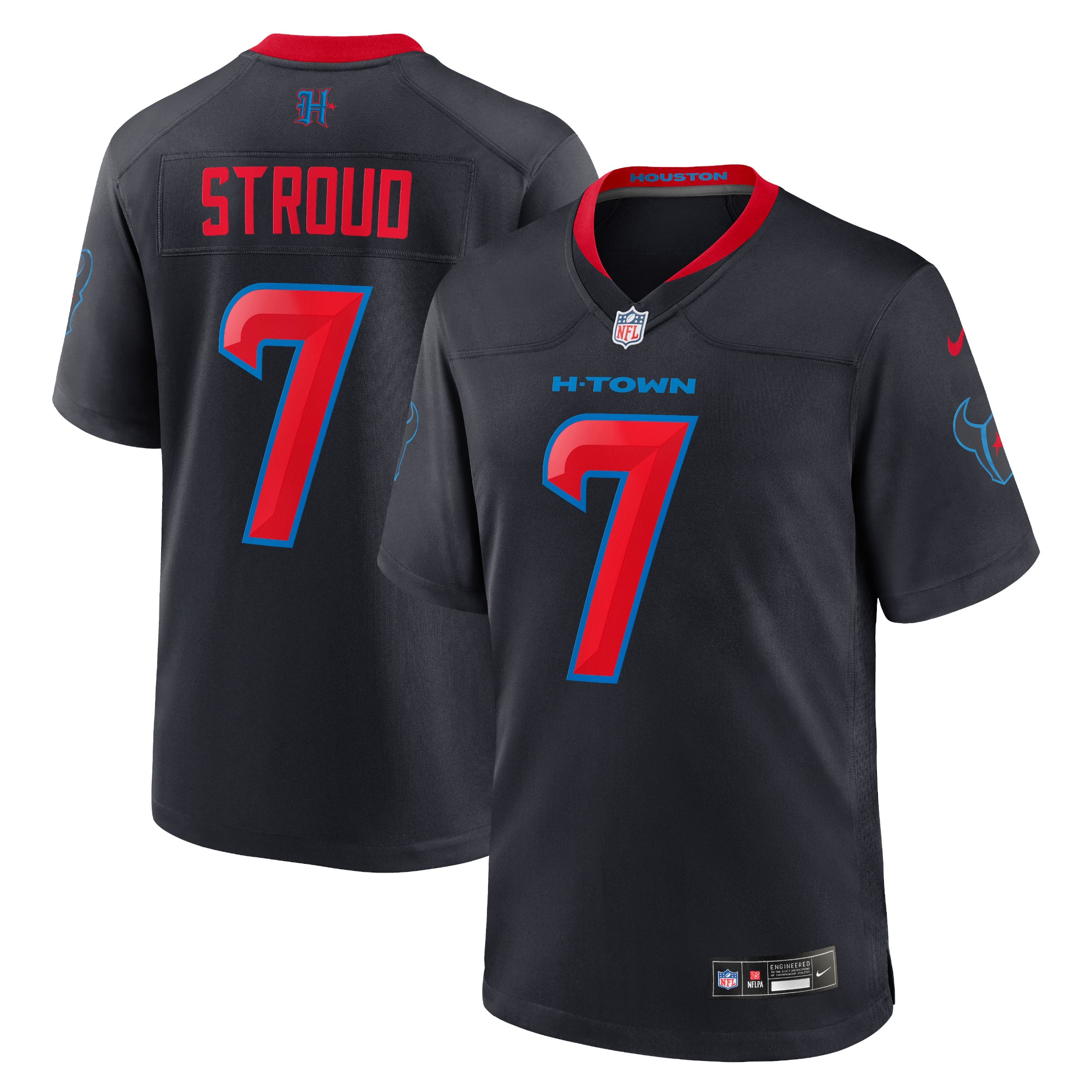 Houston Texans C.J. Stroud Navy 2nd Alternate Game NFL Jersey Men's
