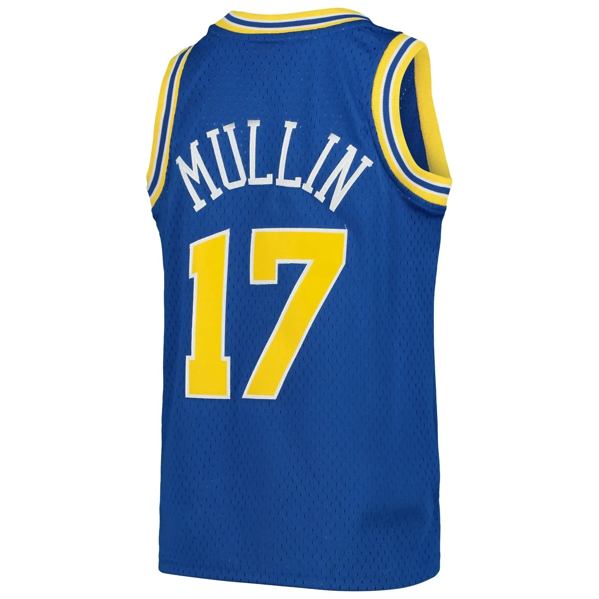 Chris Mullin Golden State Warriors Mitchell&Nes 1993-94 Hardwood Classics Swingman Throwback Royal NBA Jersey Youth