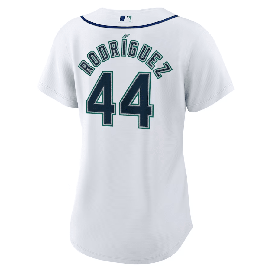Julio Rodriguez 44 Seattle Mariners Home White MLB Jersey Women's