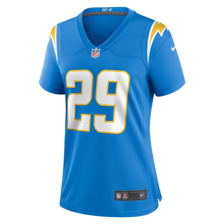 Tarheeb Still 29 Los Angeles Chargers Game Powder Blue NFL Jersey Women's
