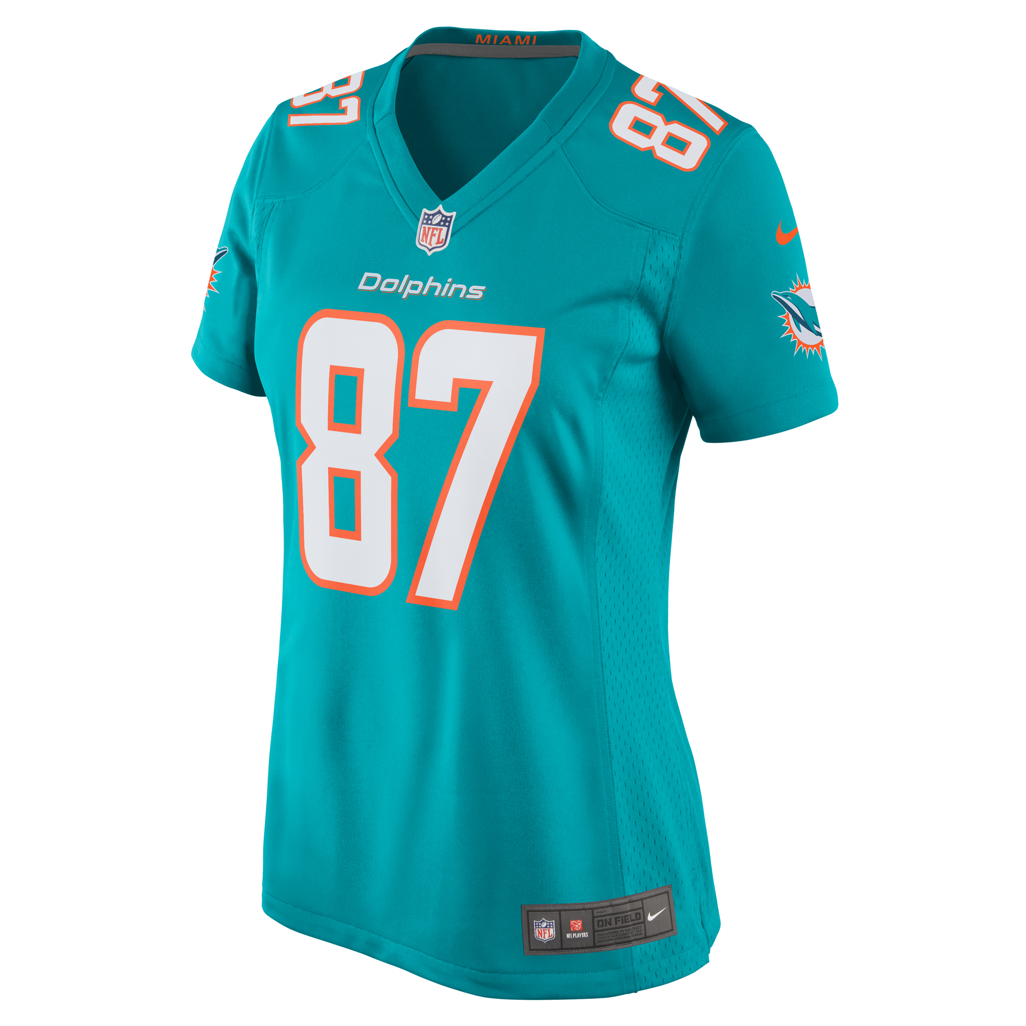 Miami Dolphins DaeSean Hamilton Aqua Home Game Player NFL Jersey Women's