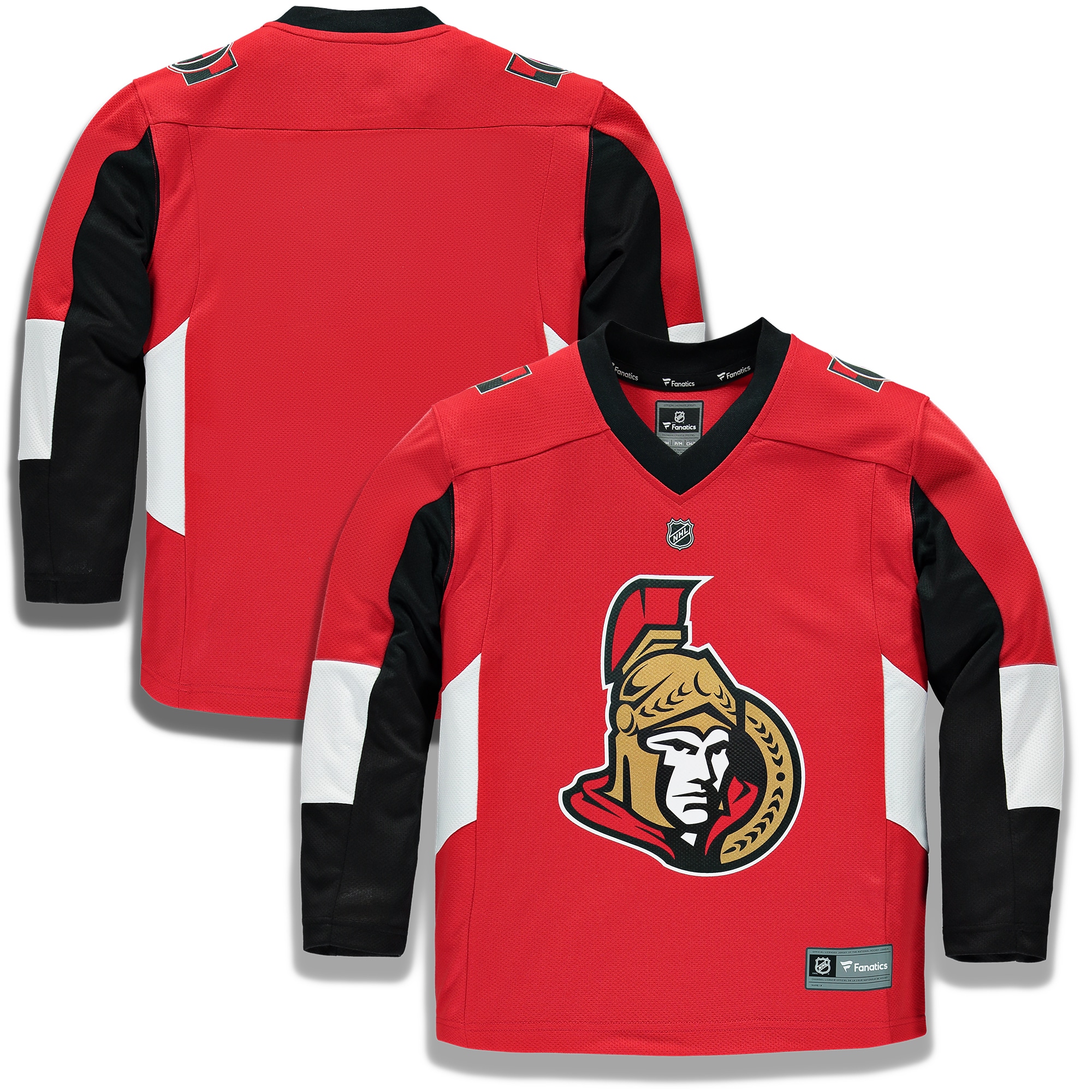 Ottawa Senators Red Home Blank NHL Jersey Youth