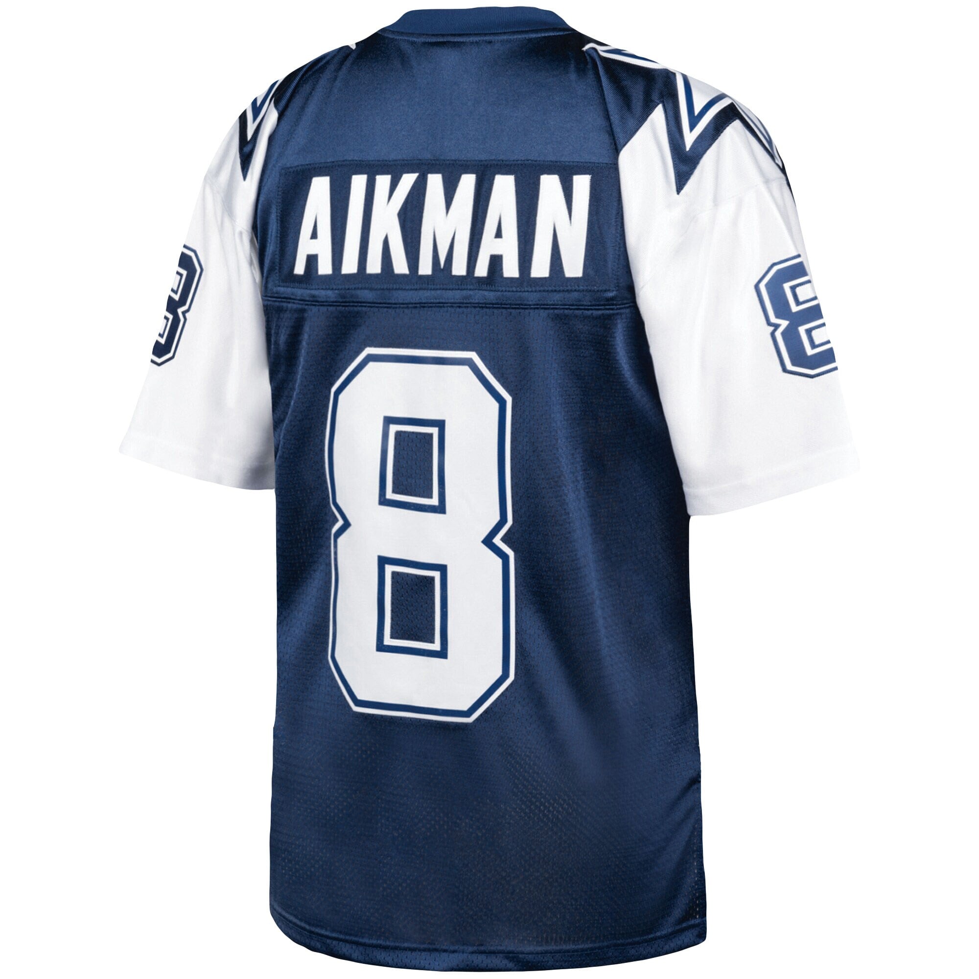 Dallas Cowboys 1995 Troy Aikman Mitchell Ness Navy Throwback Retired Player NFL Jersey Men's
