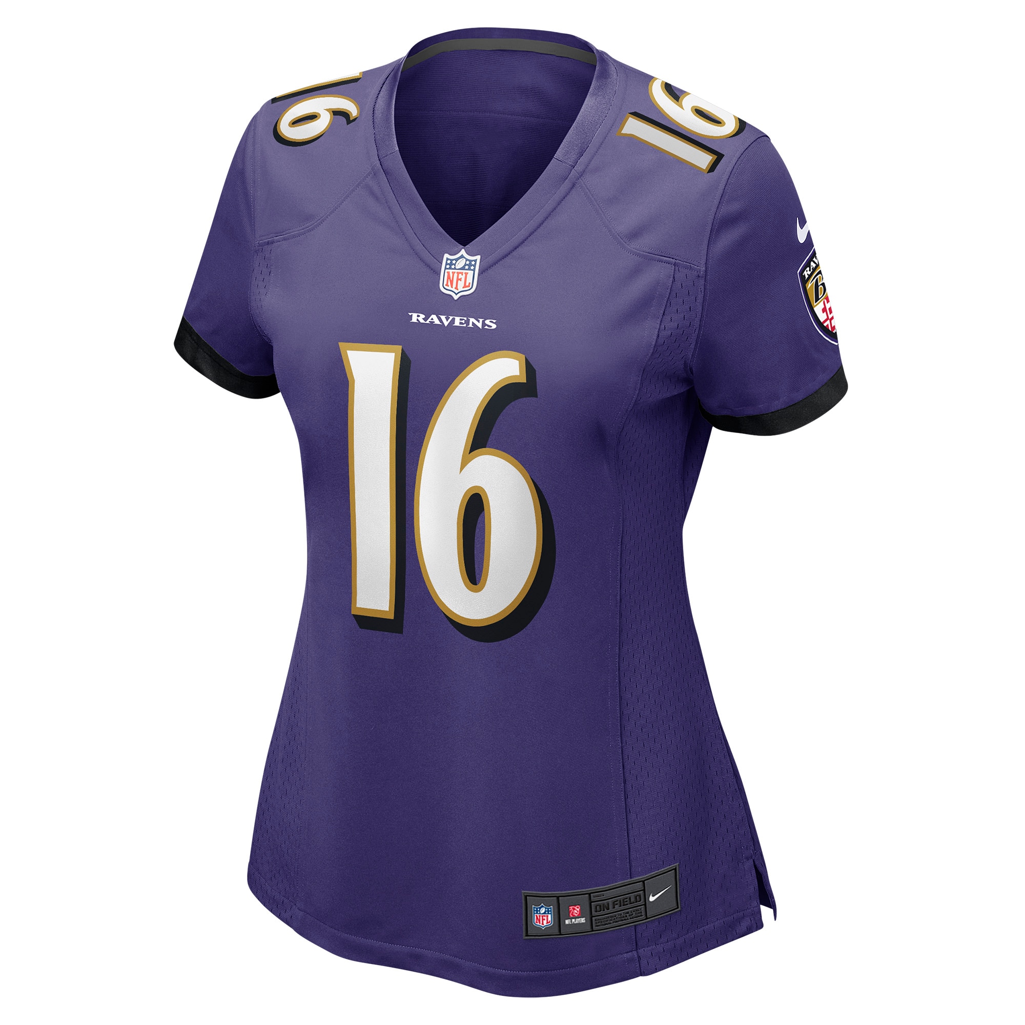 Baltimore Ravens Tylan Wallace Purple Game NFL Jersey Women's