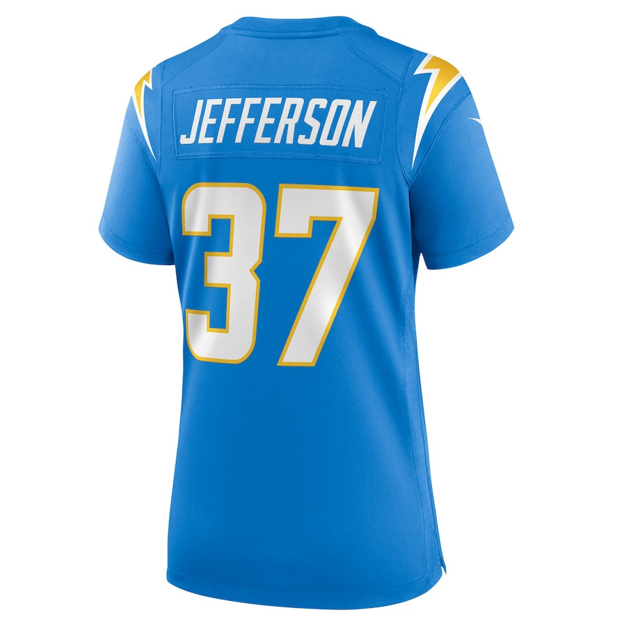 Tony Jefferson 37 Los Angeles Chargers Game Powder Blue NFL Jersey Women's