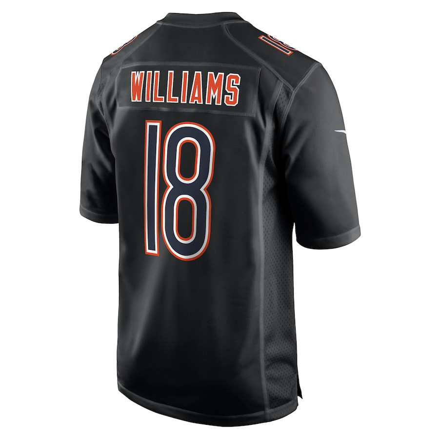 Caleb Williams 18 Chicago Bears Fashion Carbon Black NFL Jersey Men's
