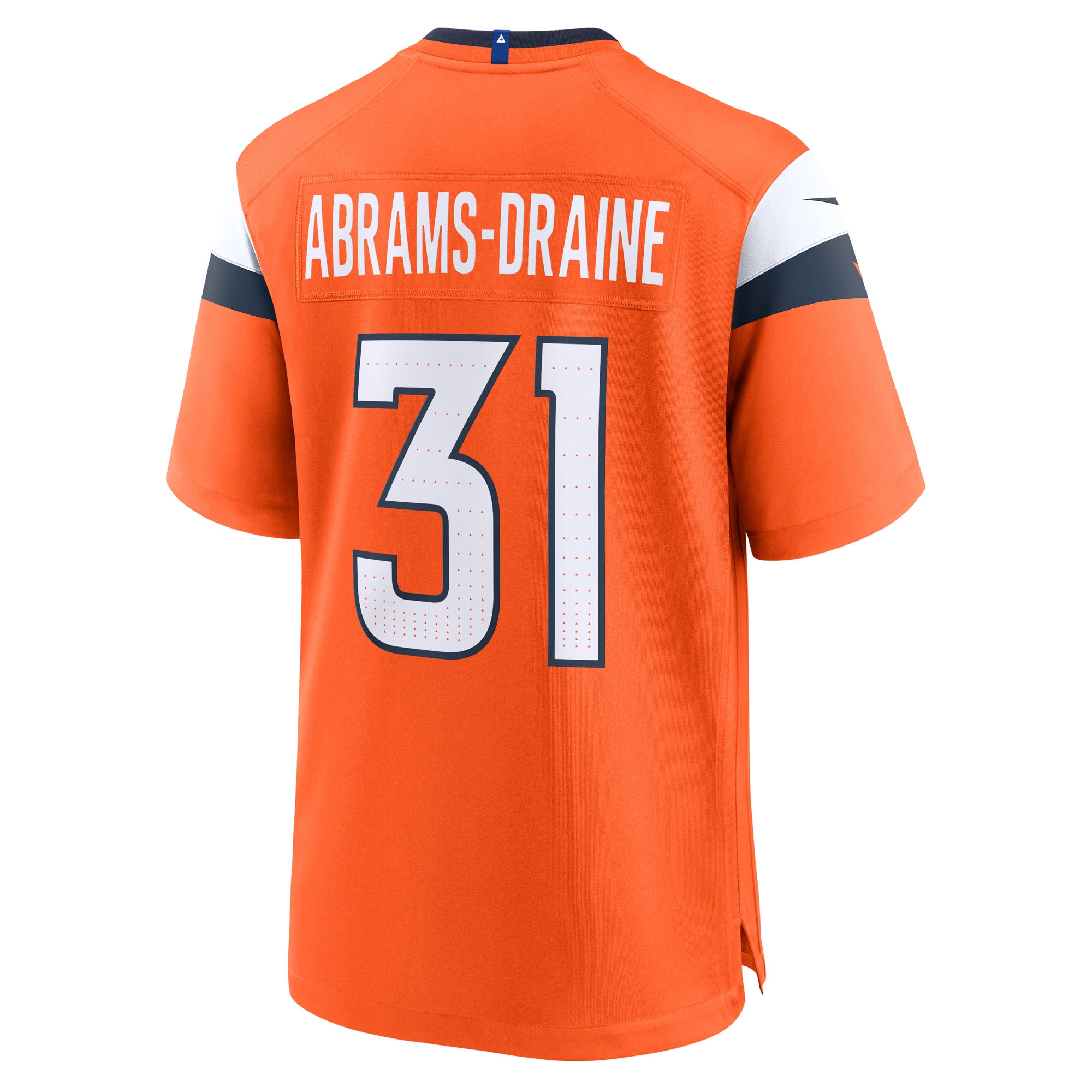 Denver Broncos Kris Abrams-Draine Orange Team Game NFL Jersey Men's