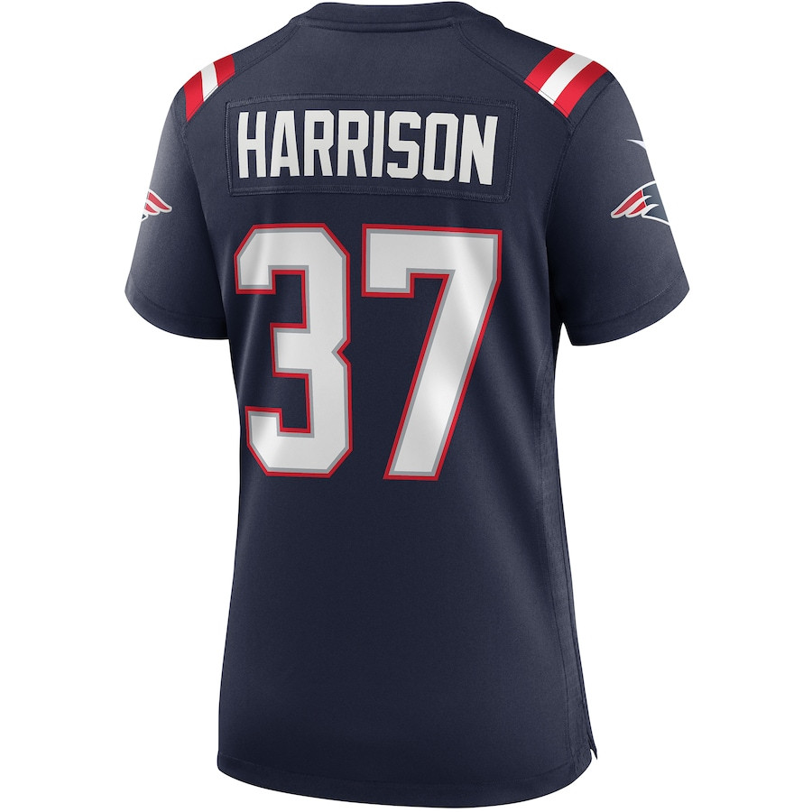 Rodney Harrison 37 New England Patriots Game Retired Navy NFL Jersey Women's