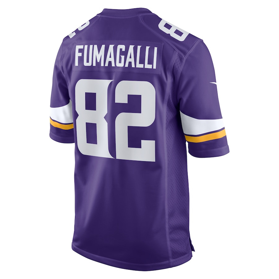 Troy Fumagalli 82 Minnesota Vikings Game Purple NFL Jersey Men's
