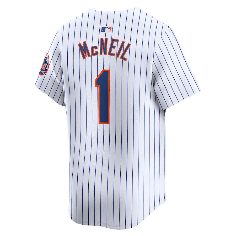 Jeff McNeil 1 New York Mets Home Limited White MLB Jersey Men's