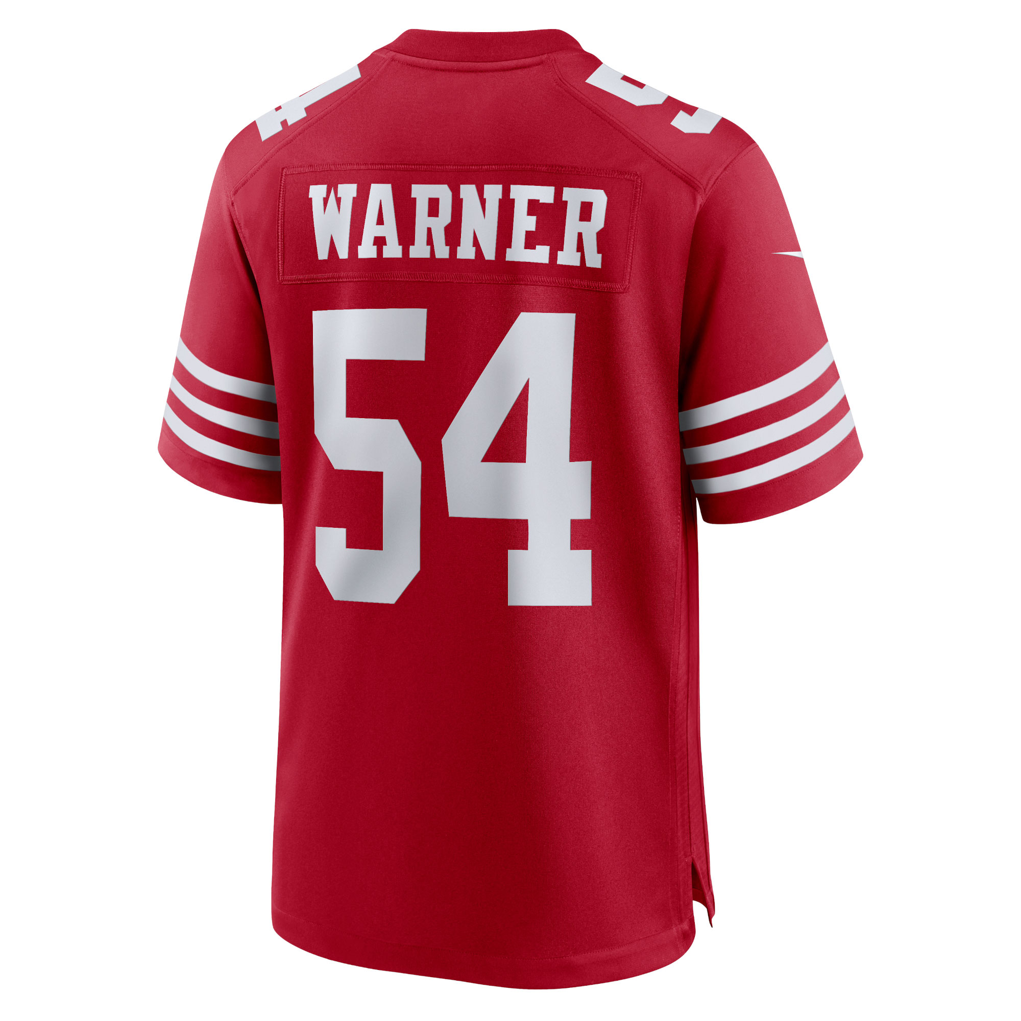 San Francisco 49ers Fred Warner Scarlet Team Game Player NFL Jersey Women's