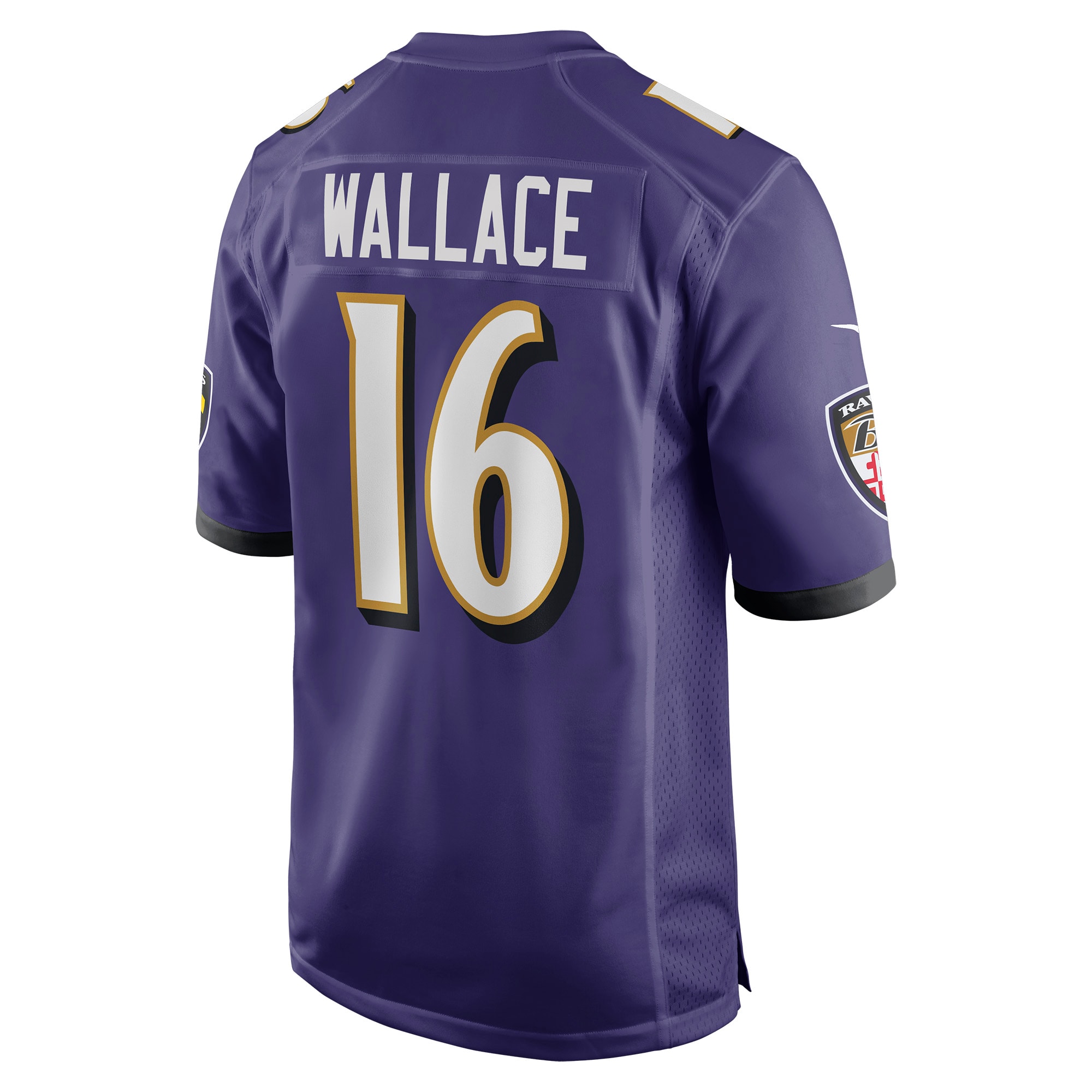 Baltimore Ravens Tylan Wallace Purple Game NFL Jersey Men's