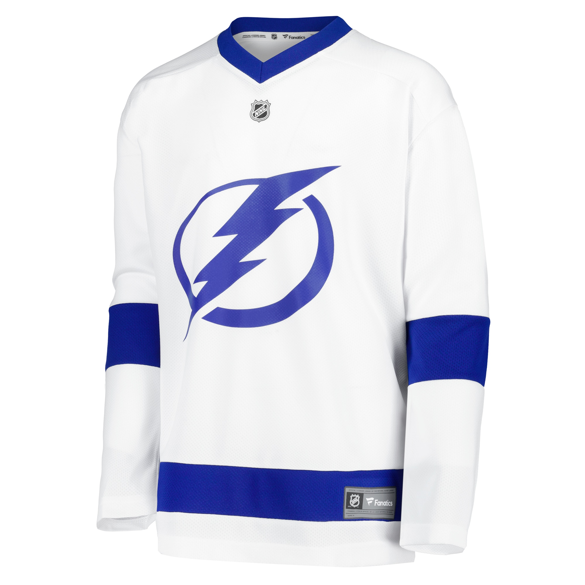 Tampa Bay Lightning White Away Blank NHL Jersey Youth