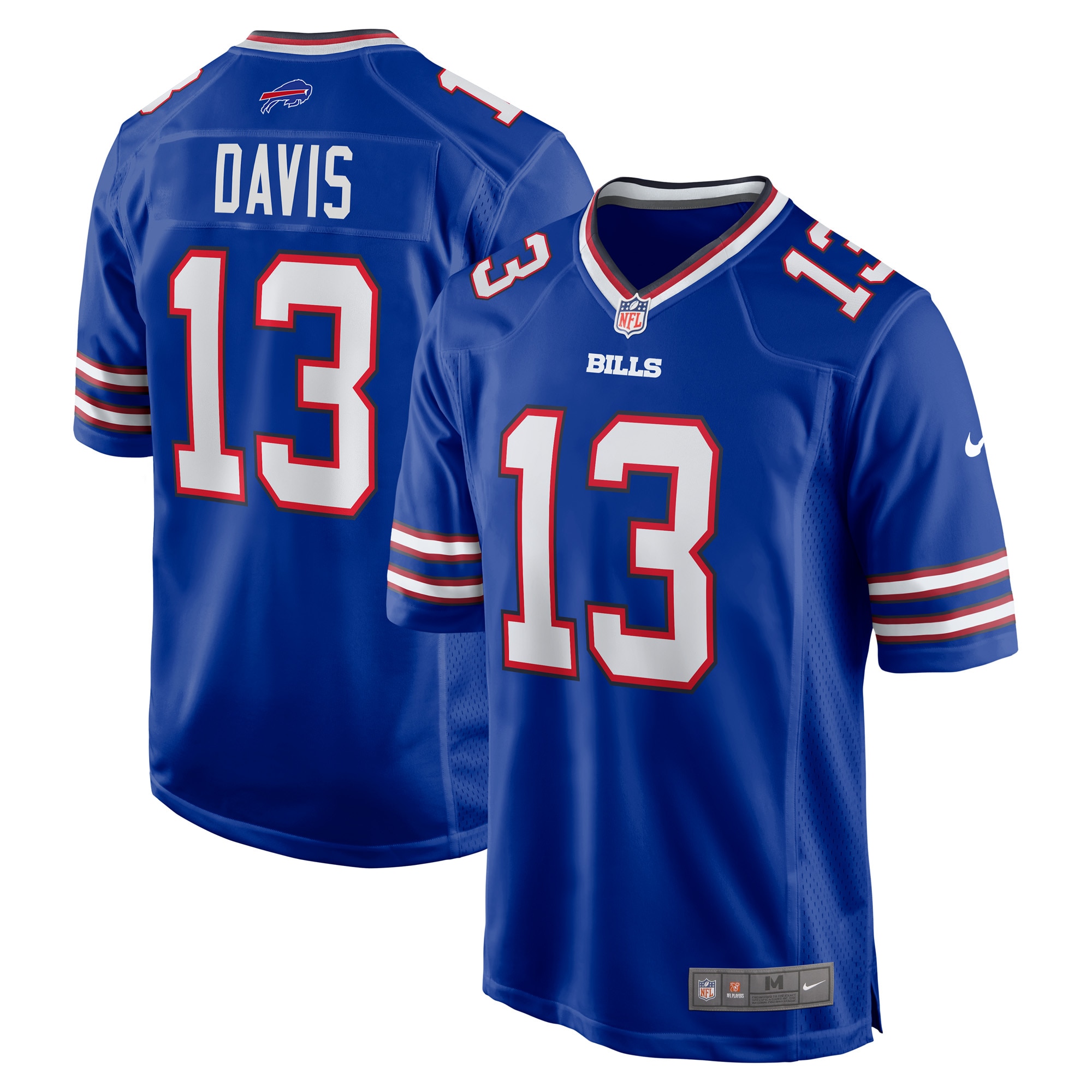 Buffalo Bills Gabriel Davis Royal Team Game Player NFL Jersey Men's