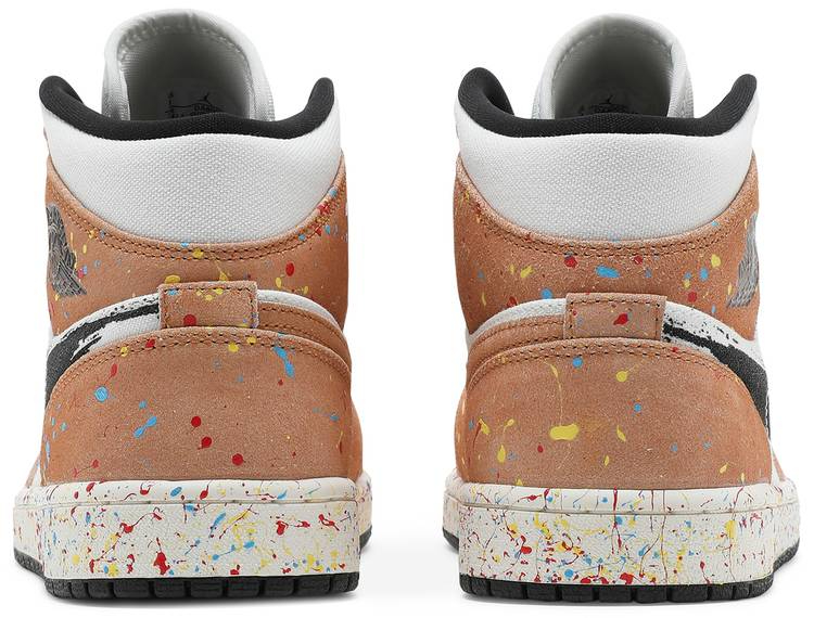 Air Jordan 1 Mid SE Brushstroke Paint Splatter DA8005-100