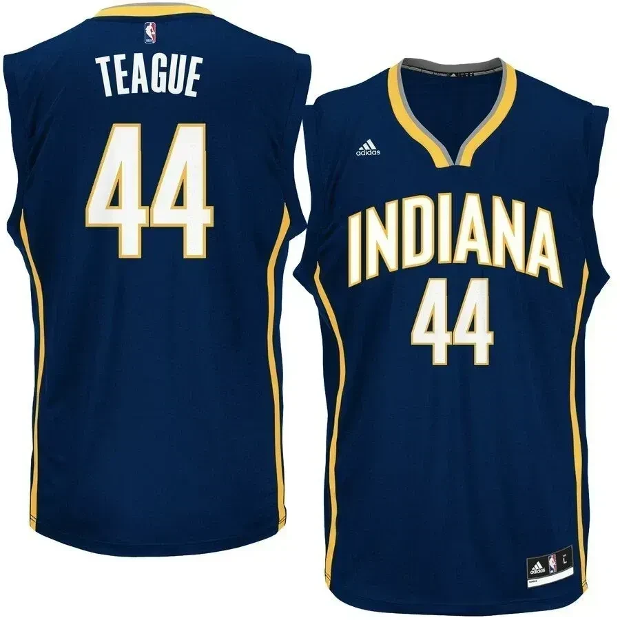 Jeff Teague Indiana Pacers Road Navy NBA Jersey Men's