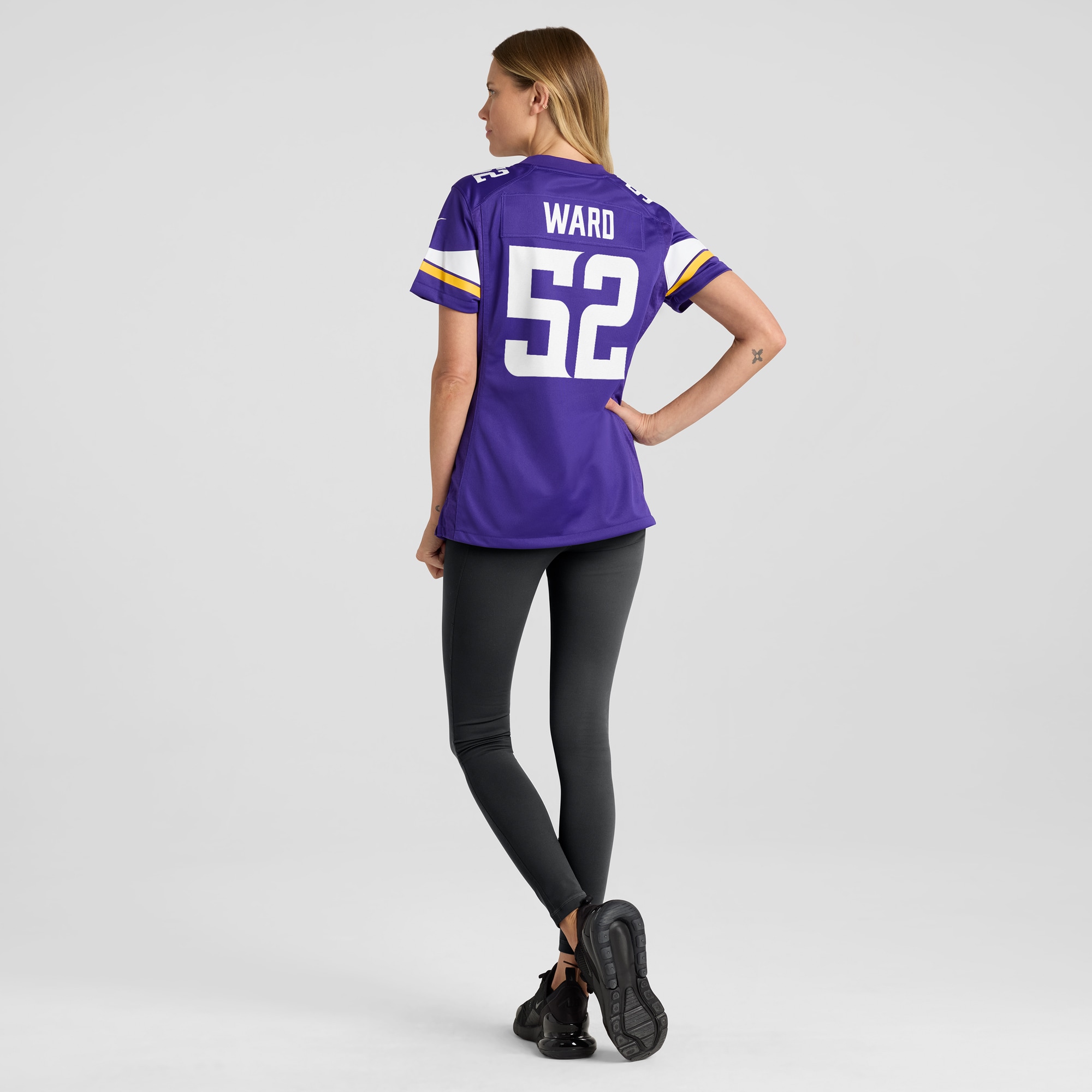 Minnesota Vikings Jihad Ward Purple Team Game NFL Jersey Women's
