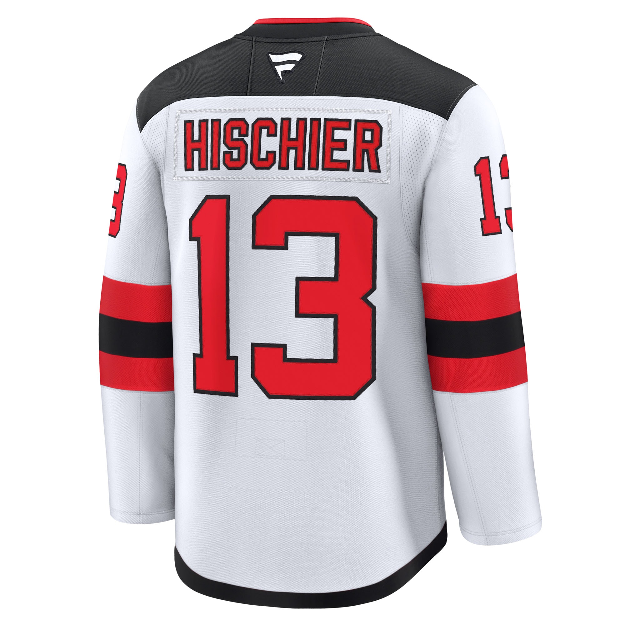 New Jersey Devils Nico Hischier White Away Premium NHL Jersey Men's