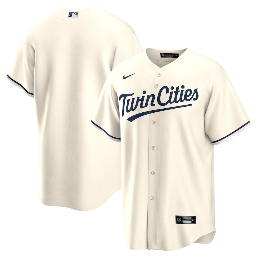 Minnesota Twins Alternate Team Cream MLB Jersey Men's