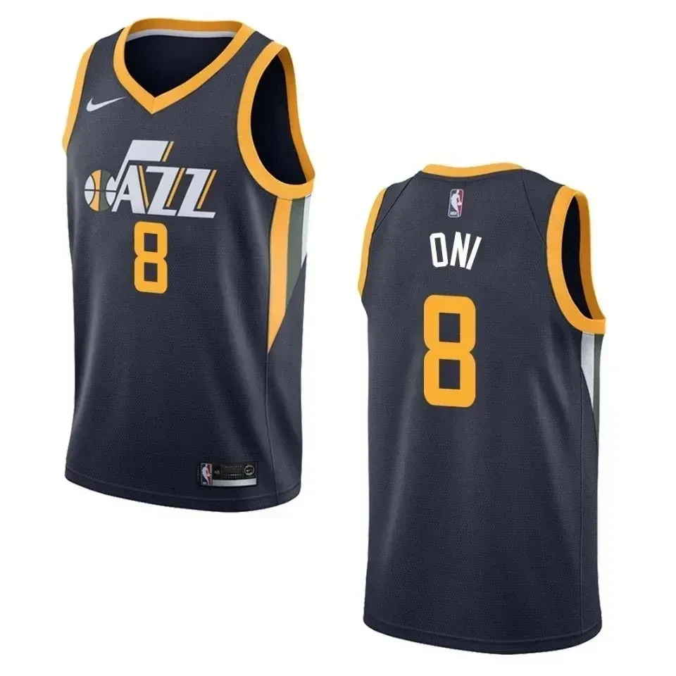 Utah Jazz 8 Miye Oni Icon Swingman Navy NBA Jersey Men's