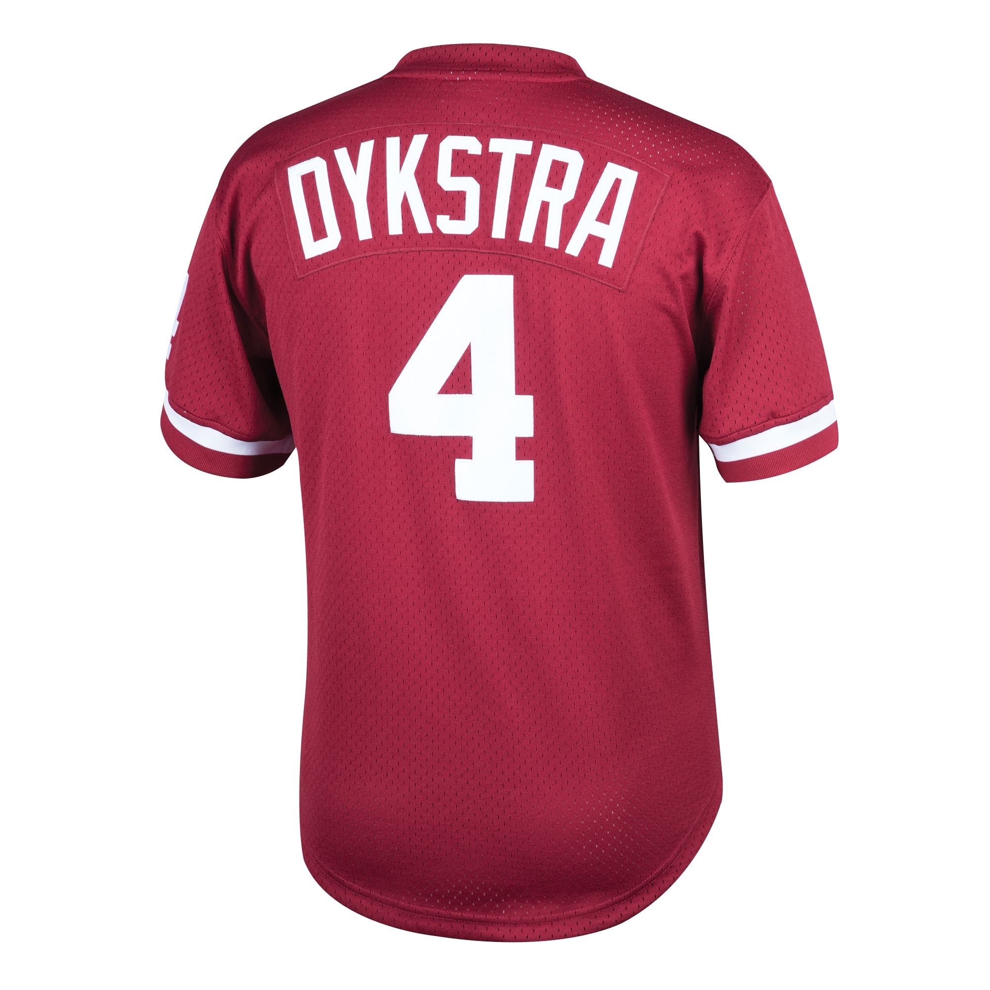 Philadelphia Phillies Lenny Dykstra Mitchell Ness Burgundy Cooperstown Collection Mesh Batting Practice MLB Jersey Youth