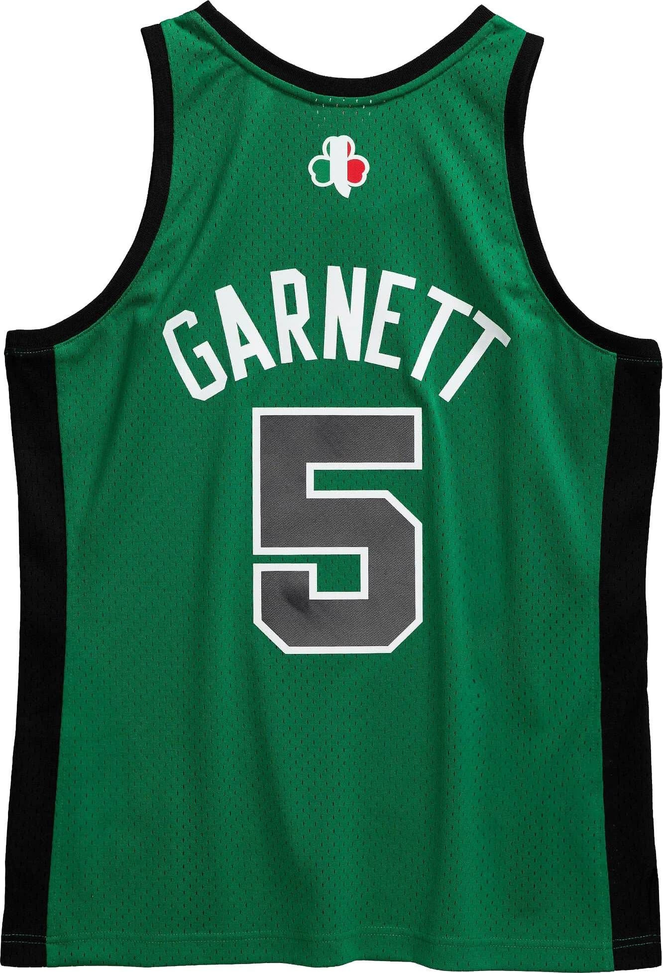 Mitchell Ness Boston Celtics Kevin Garnett 5 Swingman Green NBA Jersey Men's