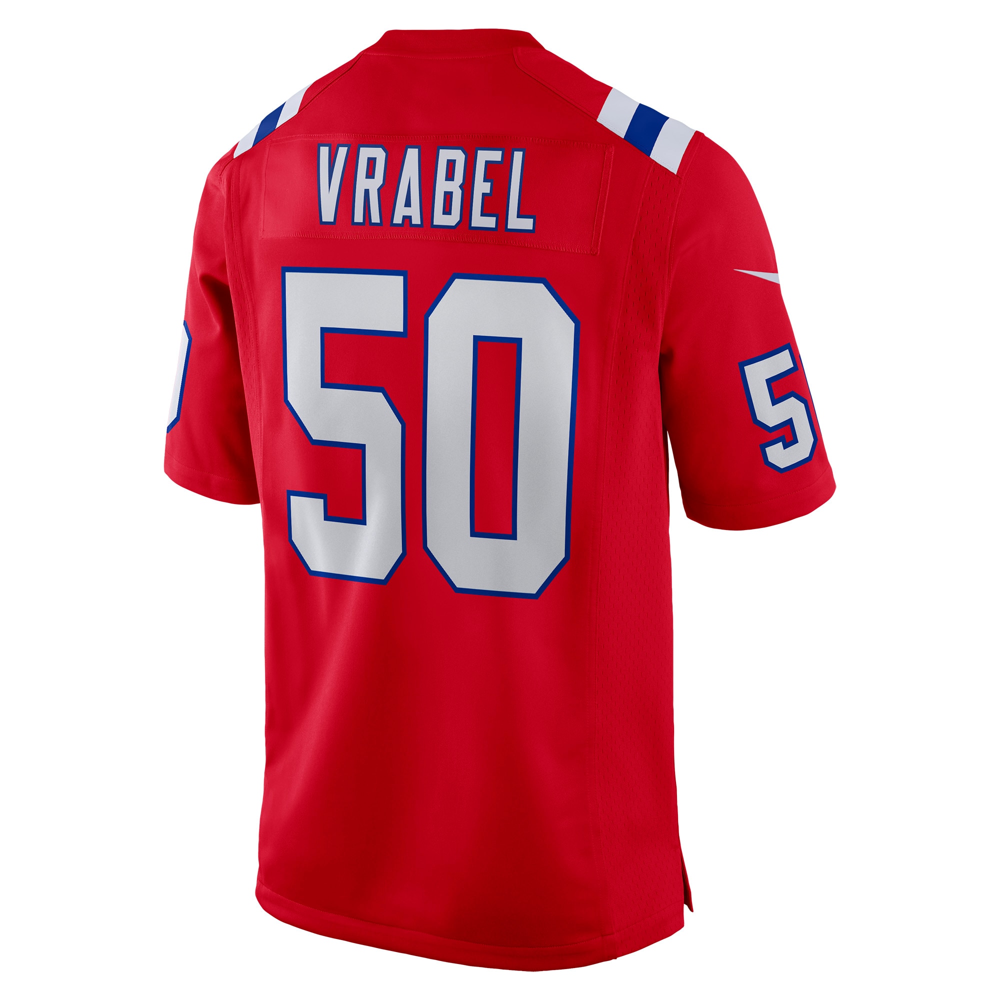New England Patriots Mike Vrabel Red Retired Player Alternate Game NFL Jersey Men's
