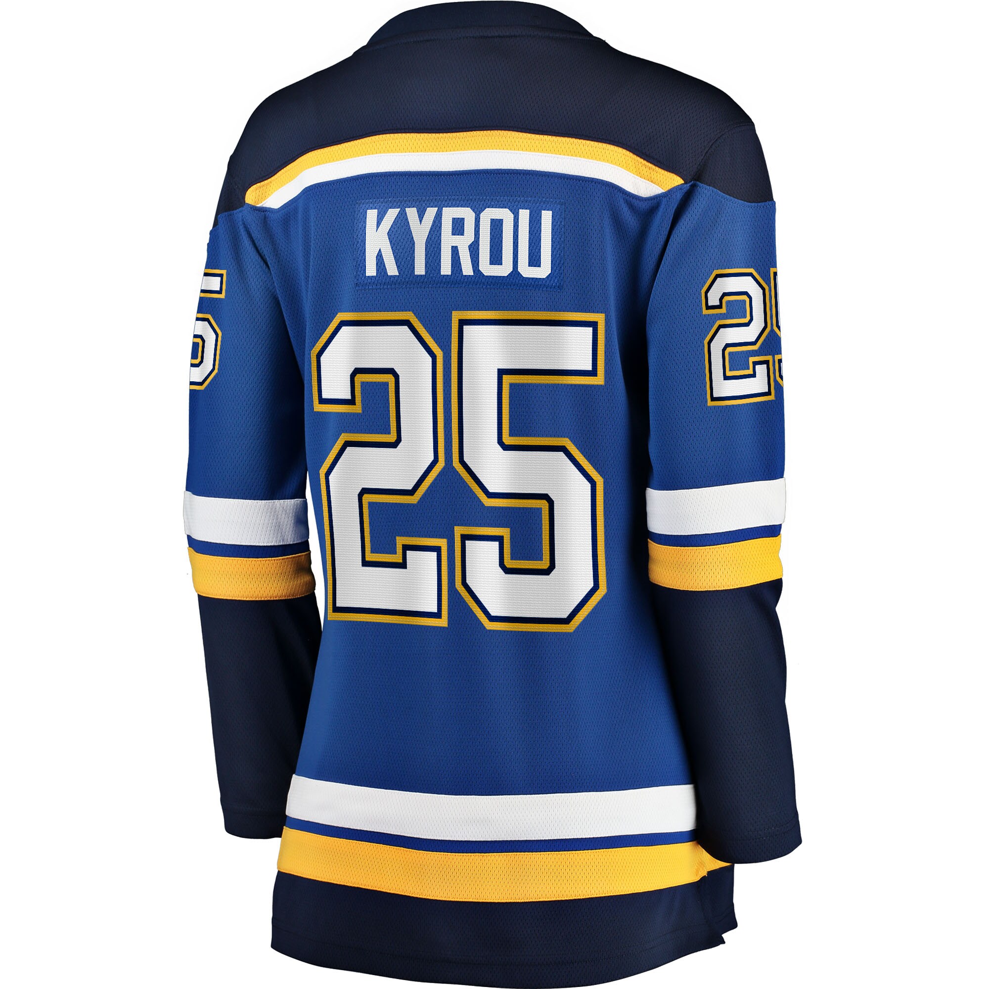 St. Louis Blues Jordan Kyrou Blue Home Breakaway Player NHL Jersey Women's