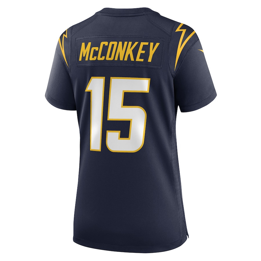 Ladd McConkey 15 Los Angeles Chargers Alternate Game Navy NFL Jersey Women's