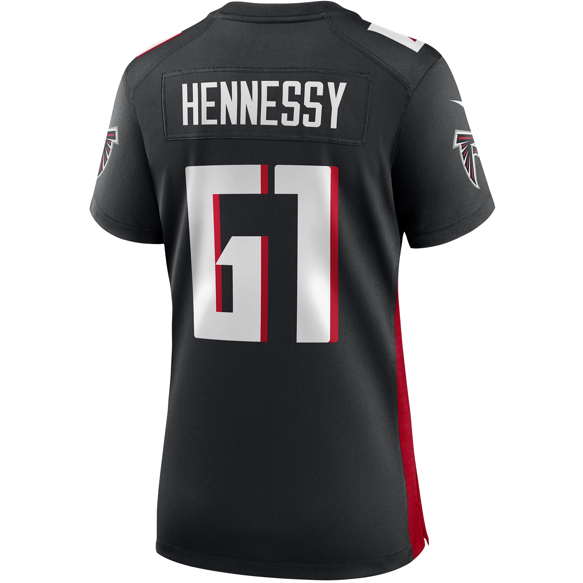 Atlanta Falcons Matt Hennessy Black Game NFL Jersey Women's