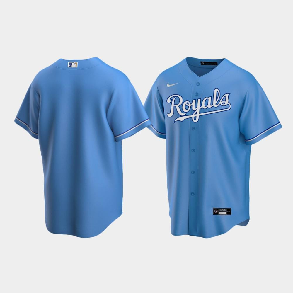 Kansas City Royals Light Blue Alternate MLB Jersey Men's